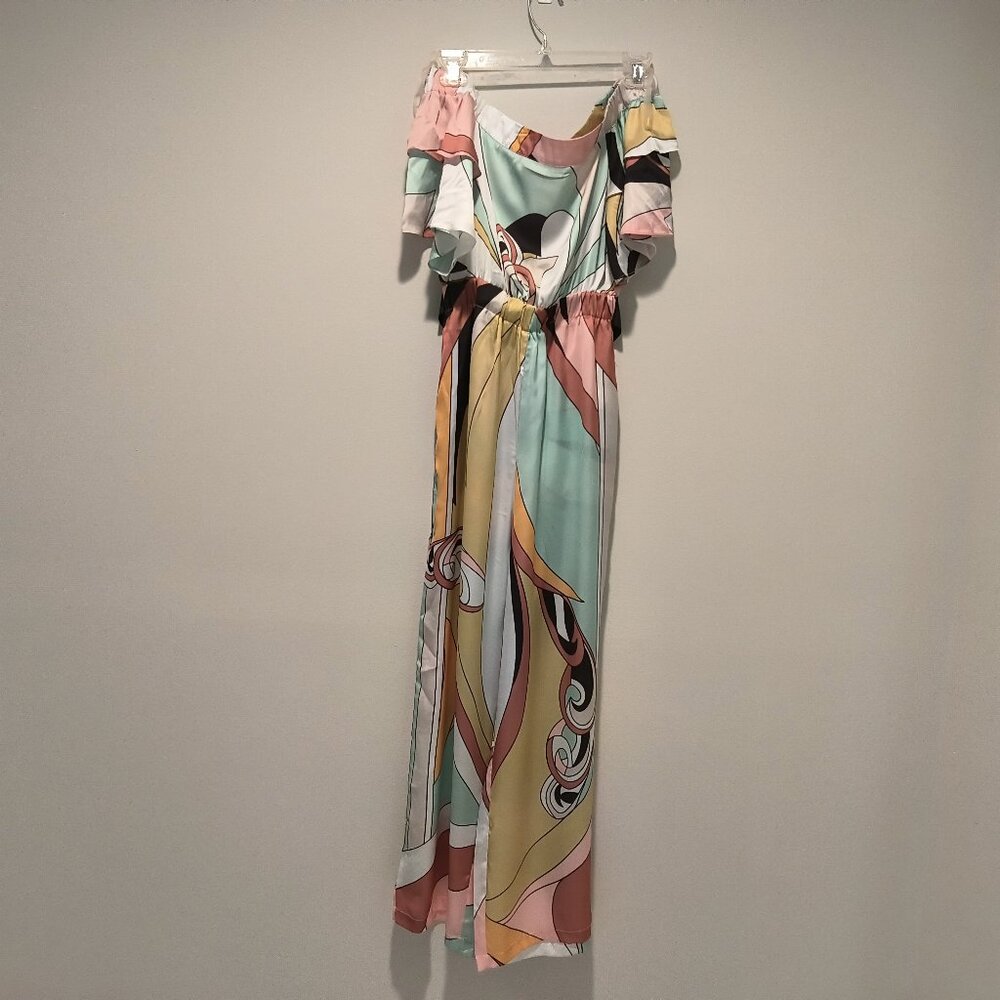 L'Atiste  Multicolor High Waisted Jumpsuit  Size S